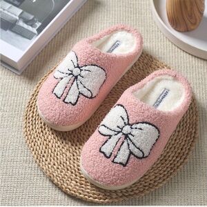 NWT Aeropostale ribbon bow slippers XL 11-12